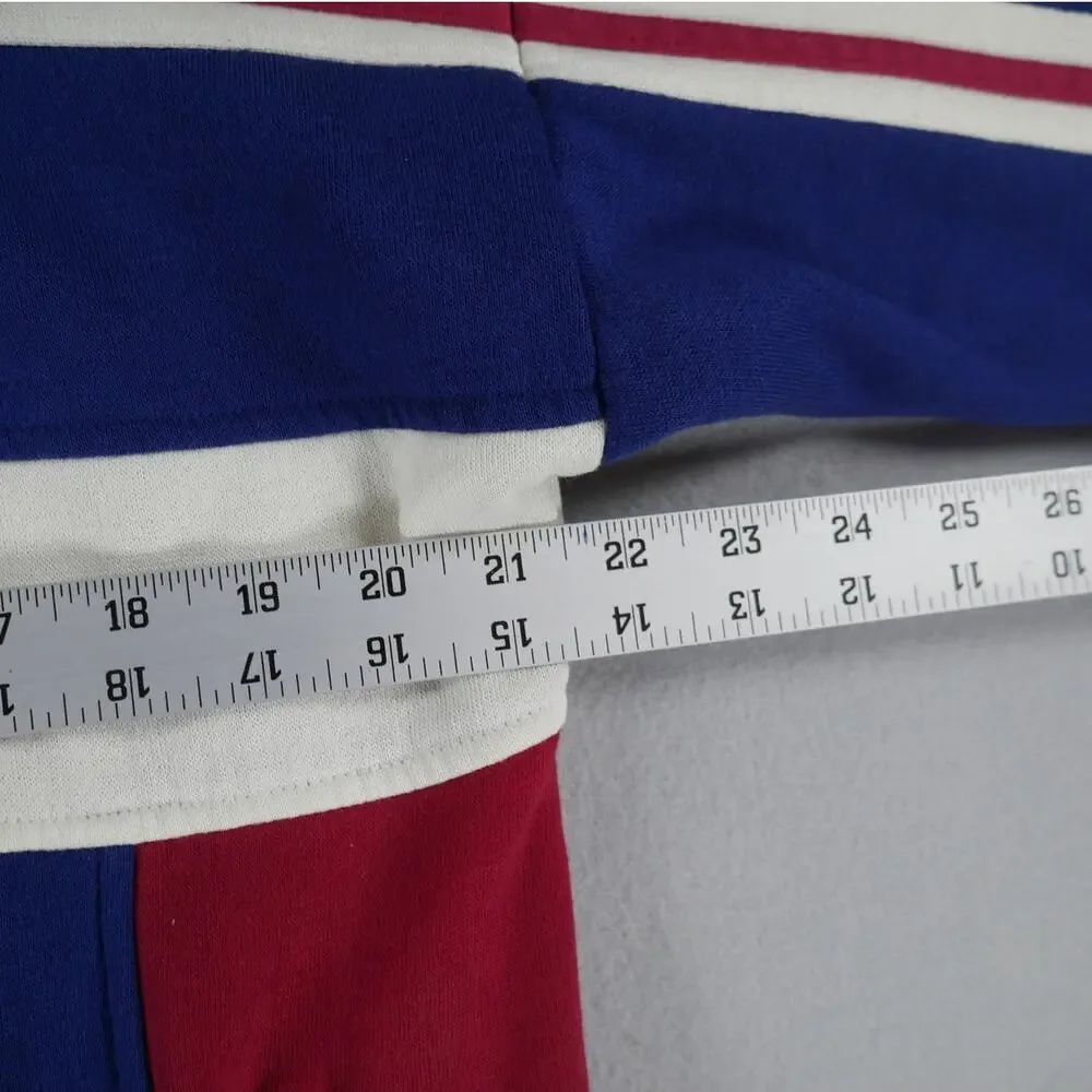 Vintage Y2K Hush Puppies Menswear Track Jacket Mens Size Medium Blue/White/Red